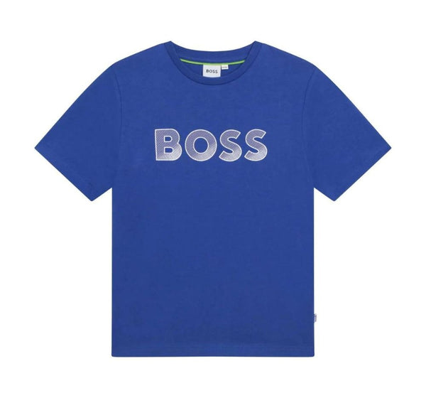 Playera Azul Con Logo Boss