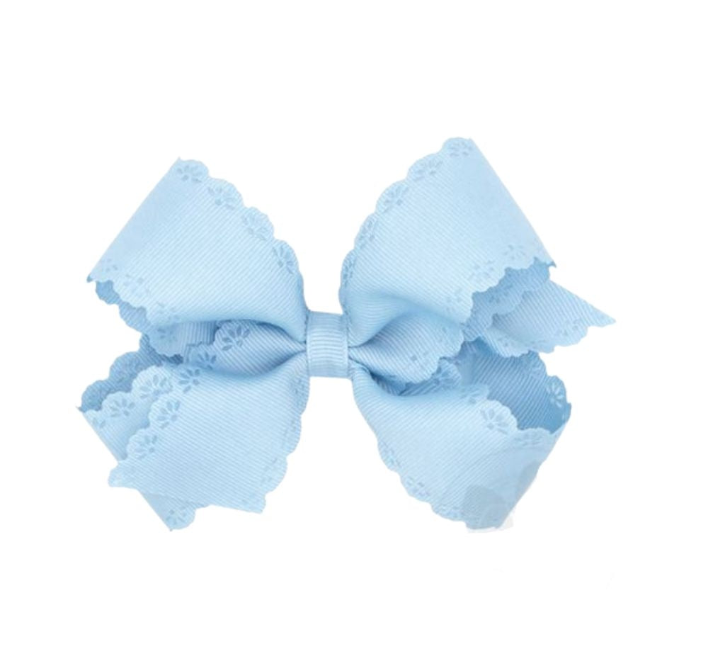 Med Eyelet Embossed GG Bow Millennial Blue