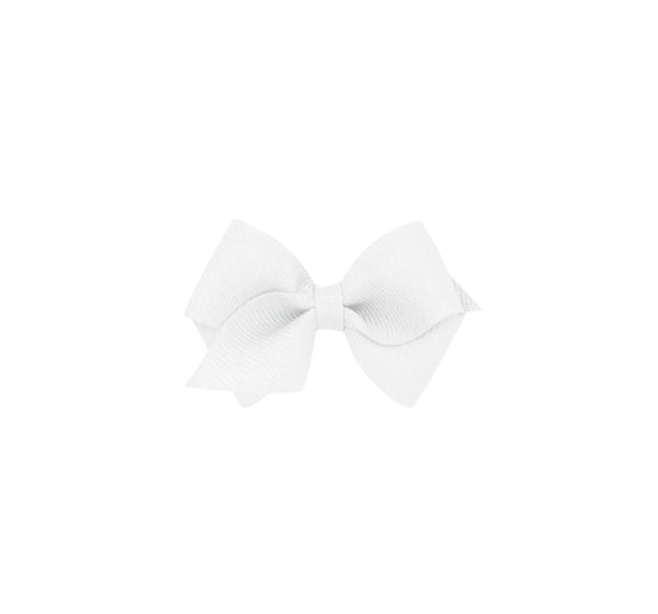 Wee BSC Grosgrain Bow White