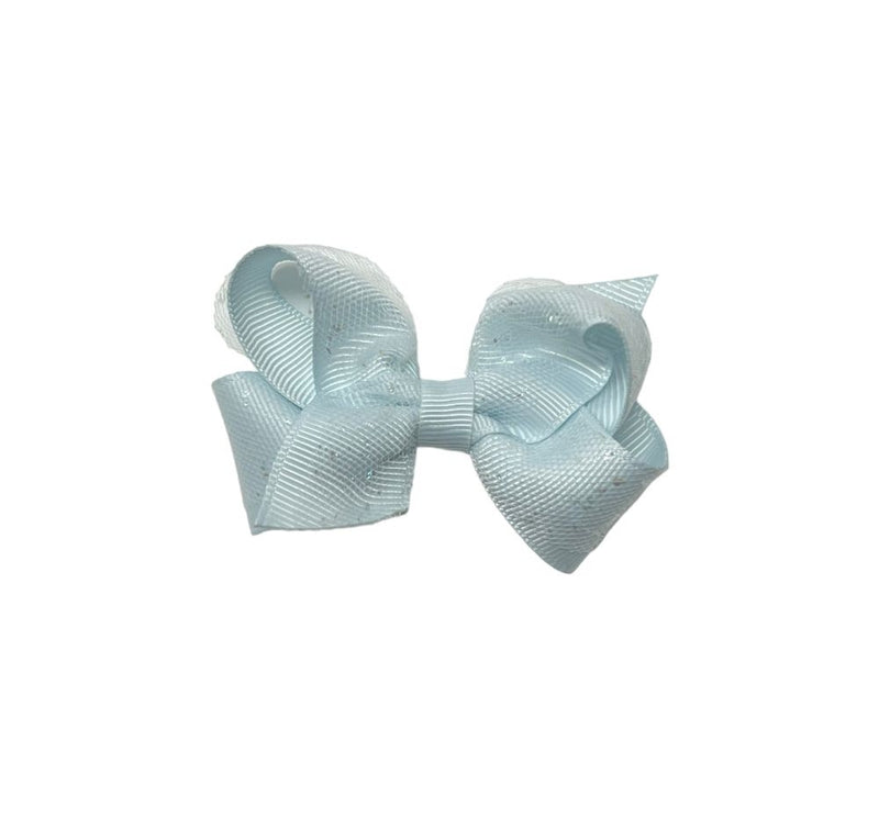 Moño Mini Sparkle Tulle Azul