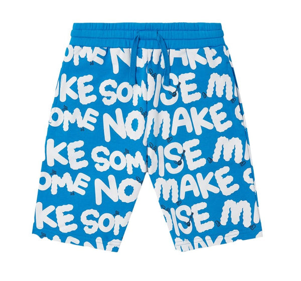 Shorts Azules Print "Make Some Noise"
