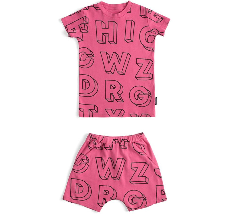 Conjunto Playera Y Short Hot Pink