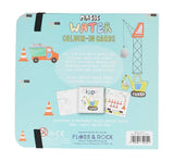 Tarjetas Mágicas Para Colorear Con Agua - Construcción