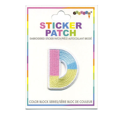 Parche Adhesivo Color Block Inicial D