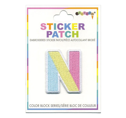 Parche Adhesivo Color Block Inicial N