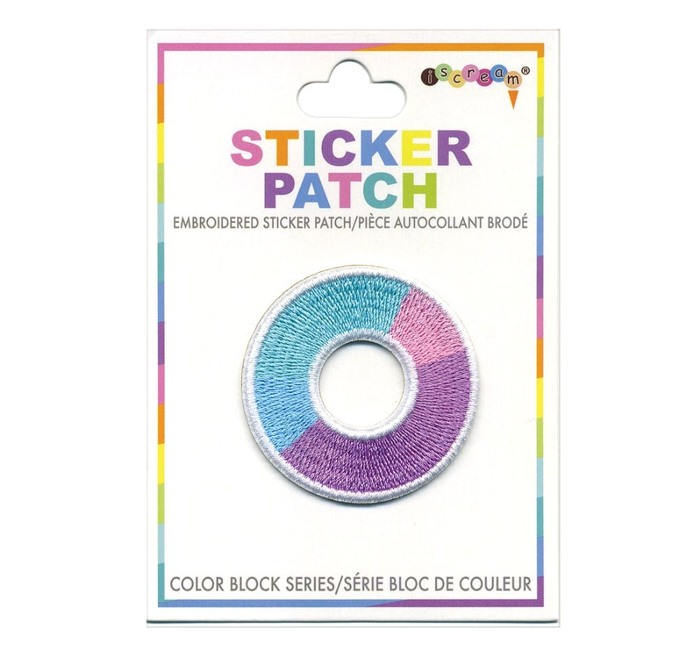 Parche Adhesivo Color Block Inicial O