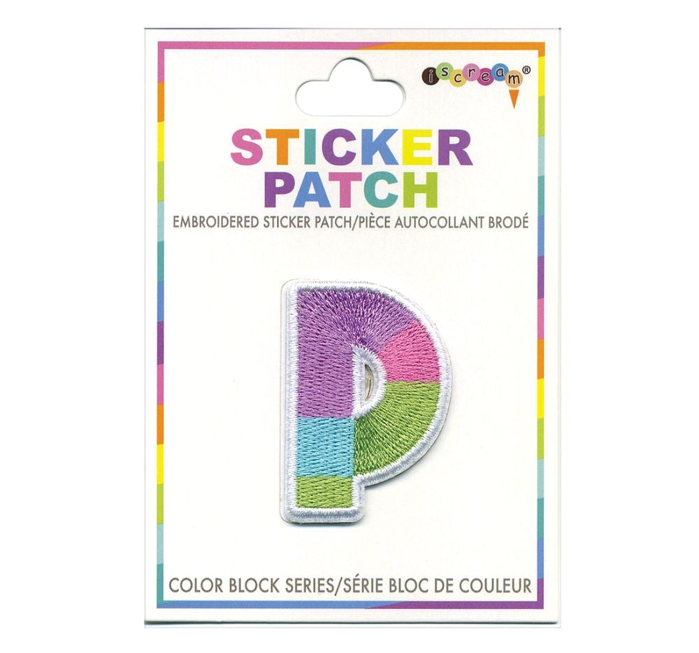 Parche Adhesivo Color Block Inicial P