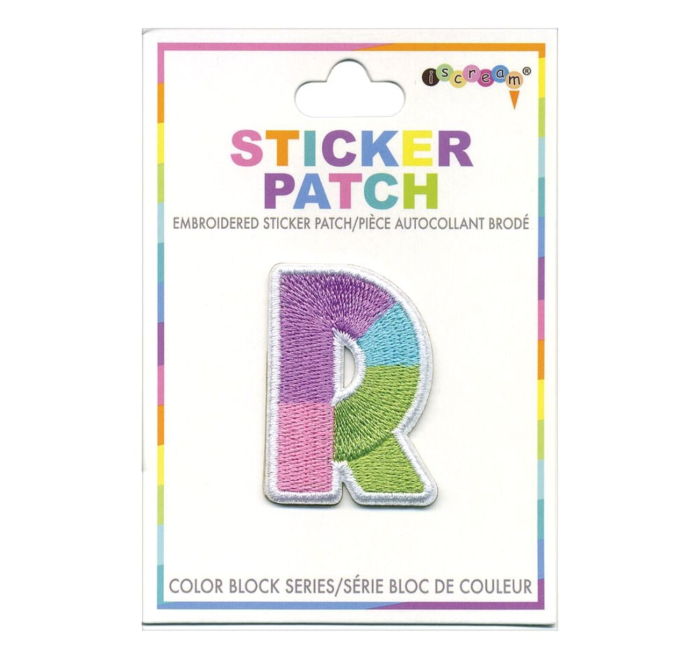 Parche Adhesivo Color Block Inicial R