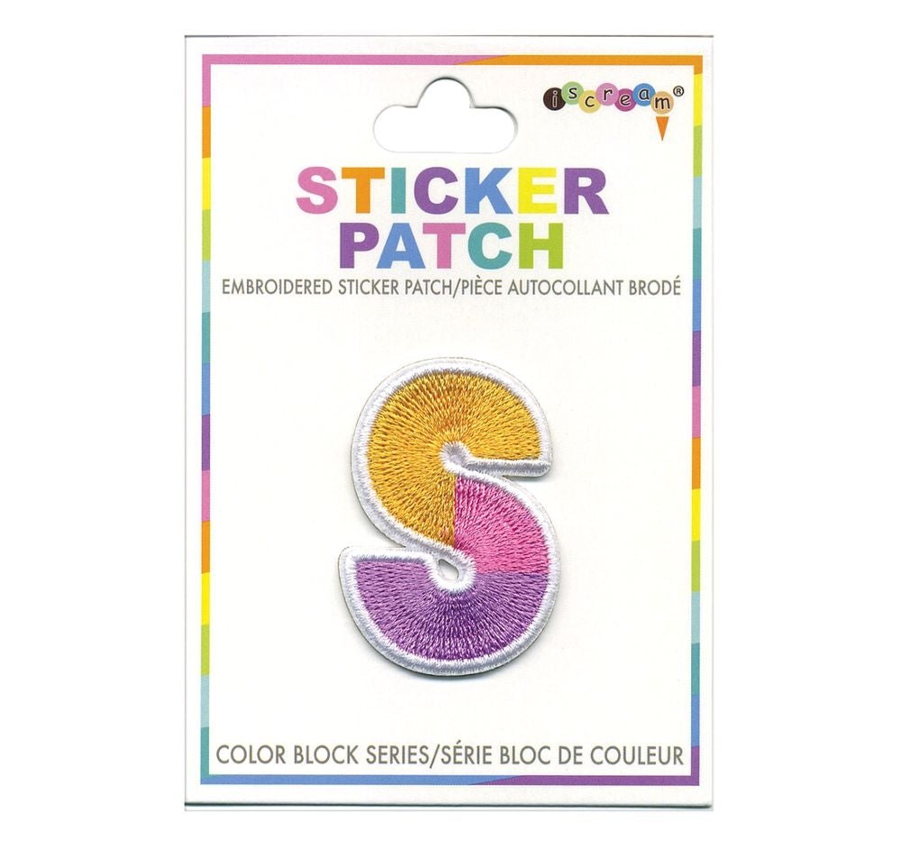 Parche Adhesivo Color Block Inicial S