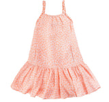 Vestido Tirantes Naranja Estampado