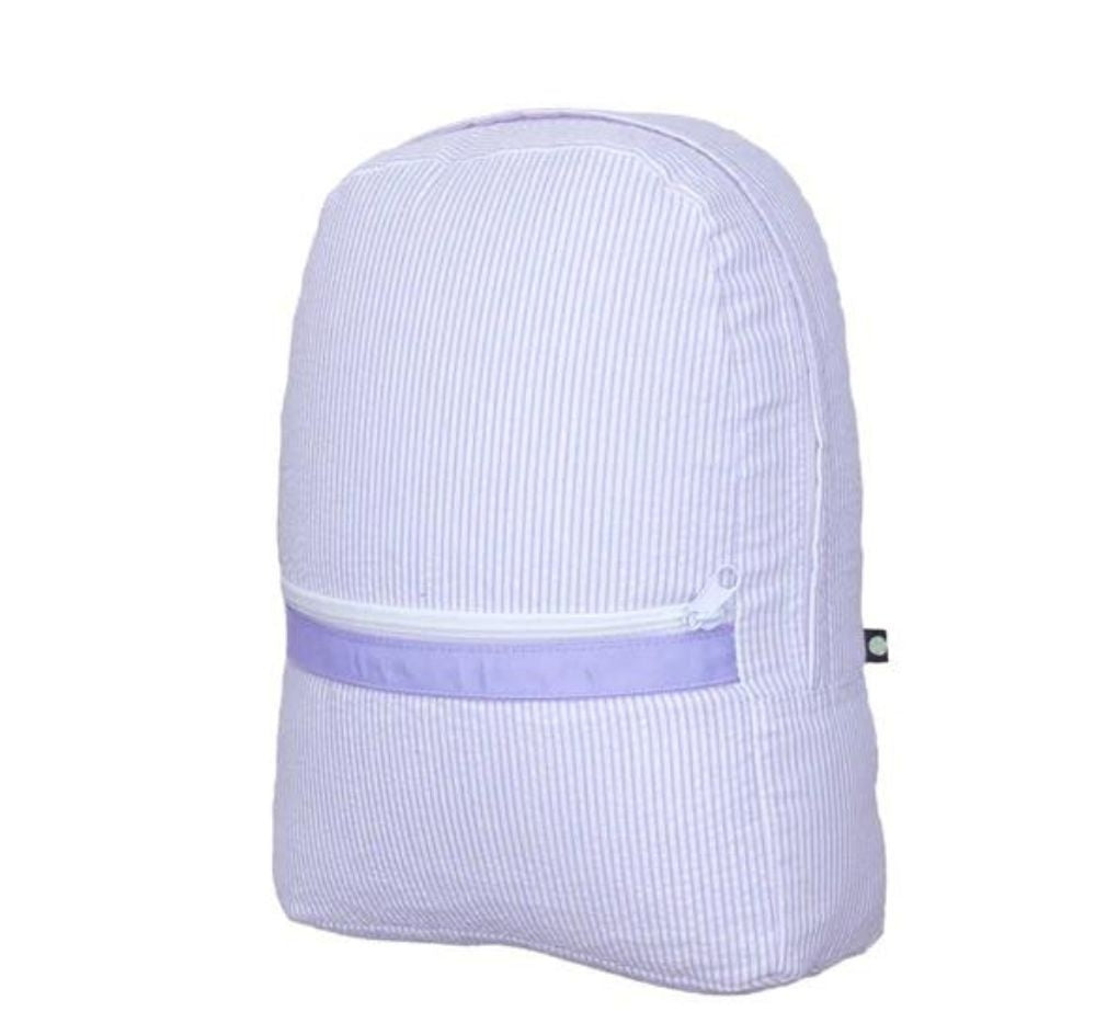 Mochila Mediana Lila Rayas