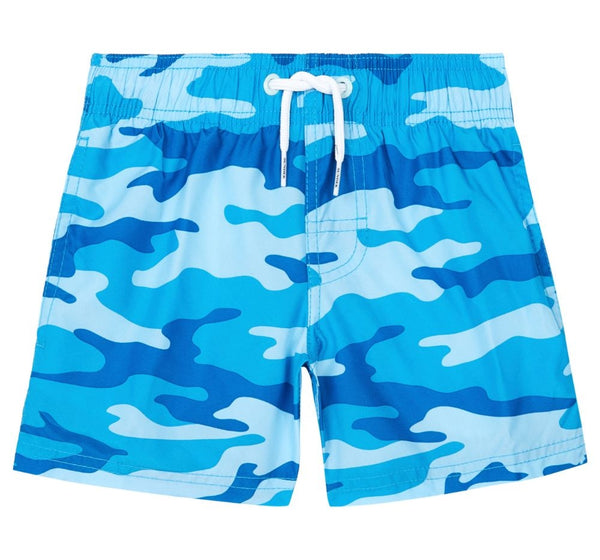 Traje De Baño Azul Camo Adulto