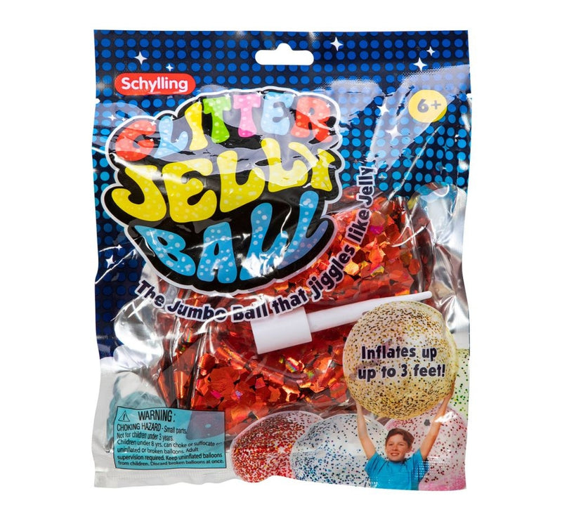 Jumbo Jelly Ball Glitterr Roja