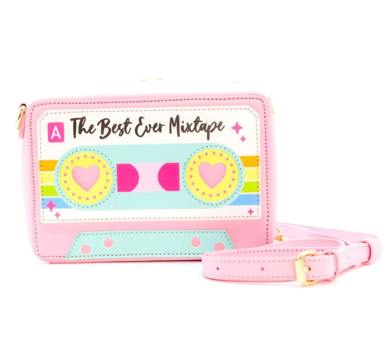 Best Ever Cassette Tape Handbag Pink