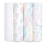 Above The Clouds 4Pack Organic Swaddles