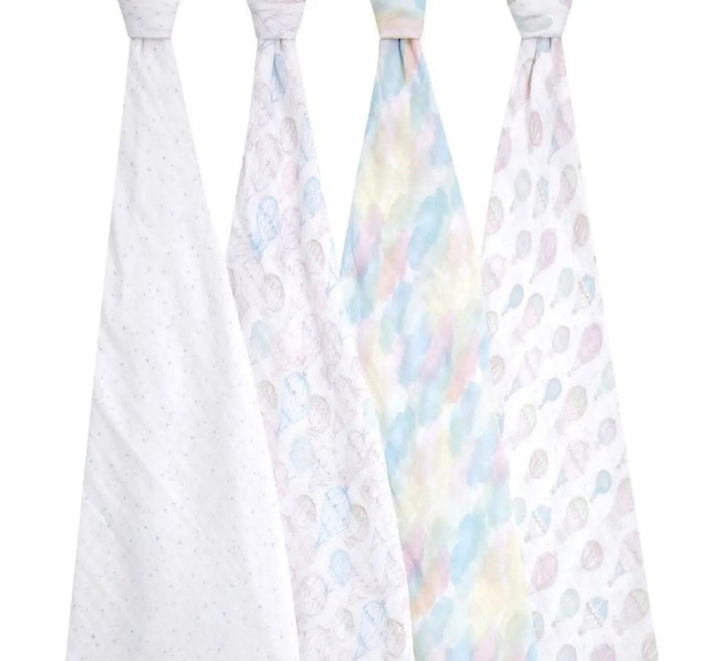 Above The Clouds 4Pack Organic Swaddles