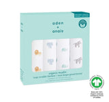 Animal Kingdom 4Pack Organic Swaddles