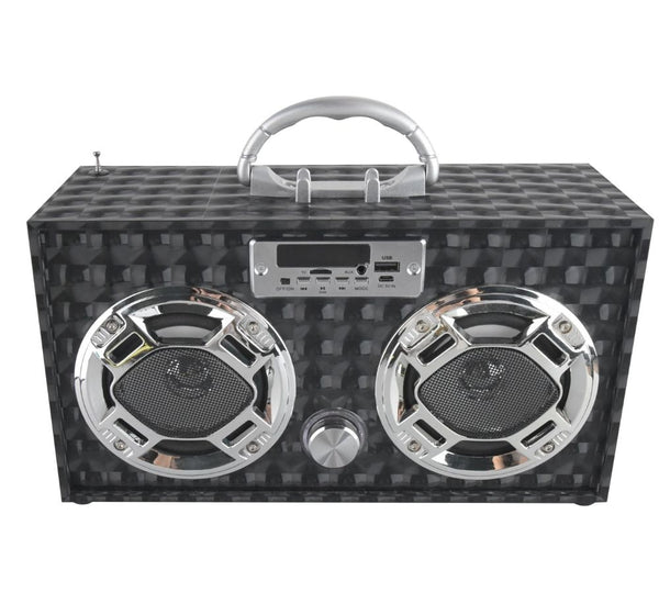 Black Boombox Bluetooth