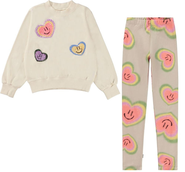 Sudadera & Leggings Hearts Smiles