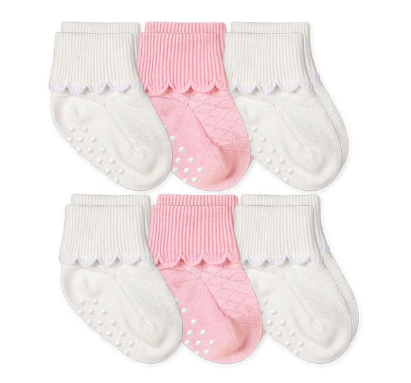 Socks White/Pink Newborn 0-1