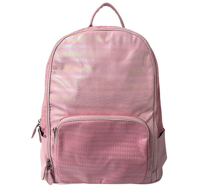 Weave Pocket Light Pink Backpack