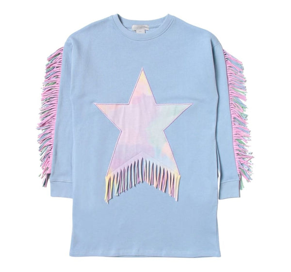 Vestido Azul Con Estrella Tie Dye