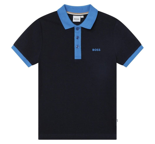Playera Tipo Polo Azul Marino
