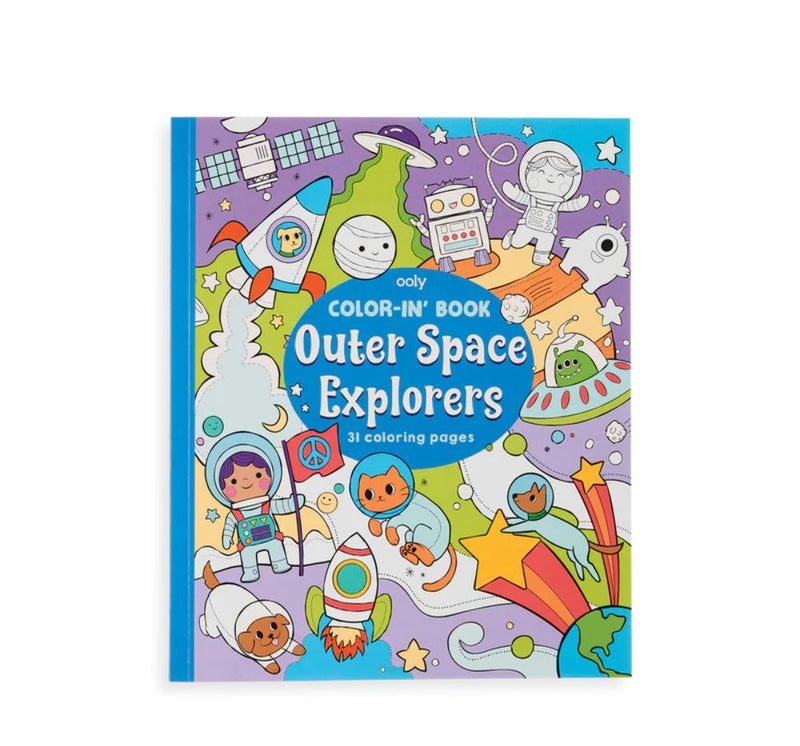 Libro Para Colorear "Outer Space Explorers"