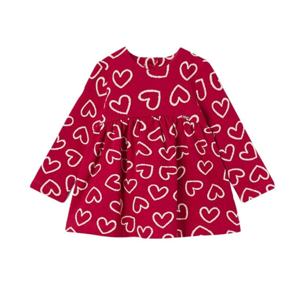 Vestido Punto Jacquard Rojo