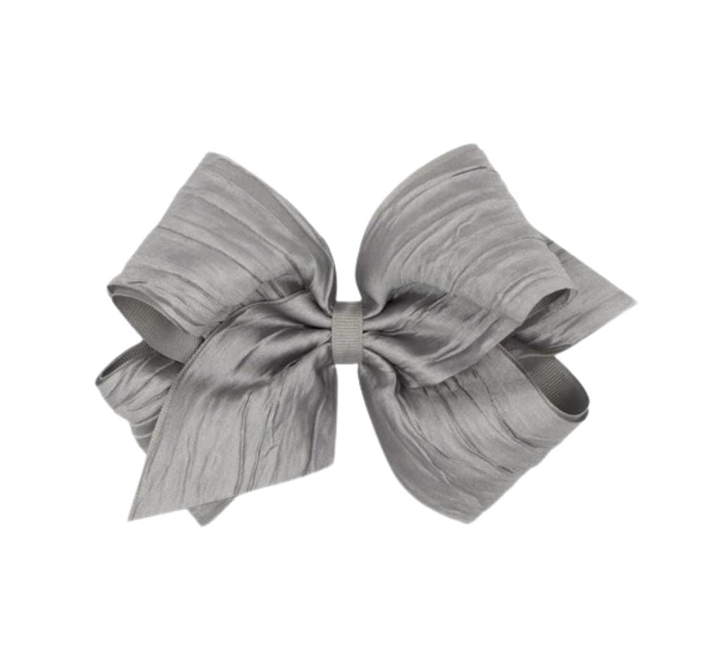 Med Crush Taffeta/Gg Overly Bow Grey