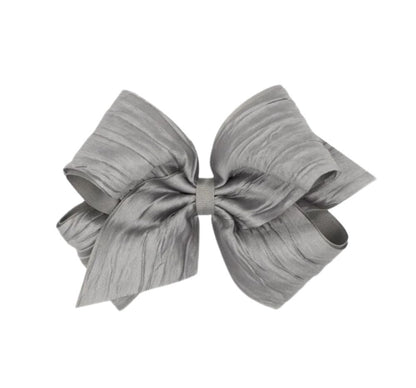 Med Crush Taffeta/Gg Overly Bow Grey