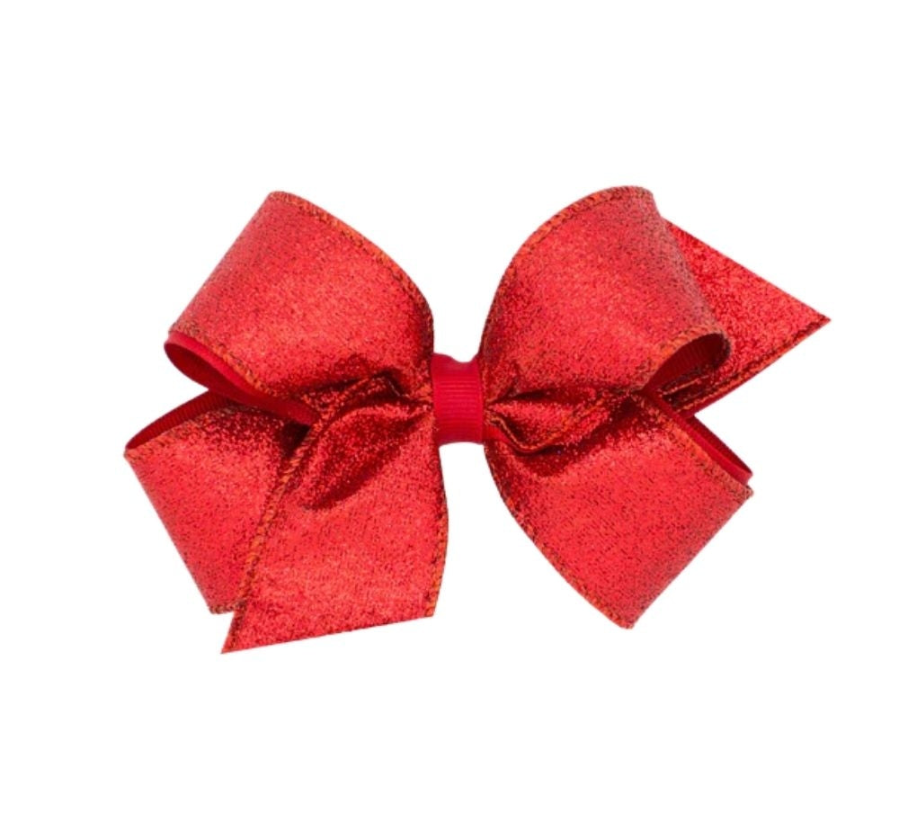 Med Glitter GG Overlay Bow Red