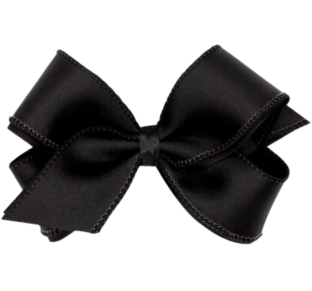 King Jewel Satin/Gg Overly Bow Black