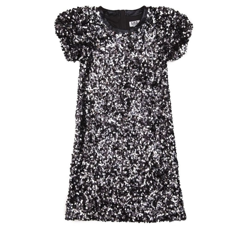 Vestido Lentejuelas Negro