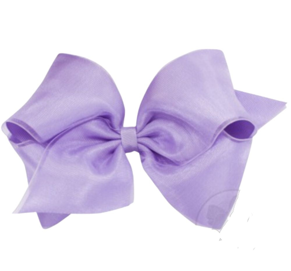 King Organza Gro Overlay Bow Lavender