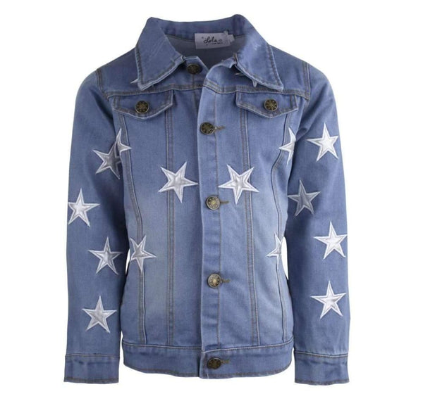 Chamarra Mezclilla Parches Star Leather