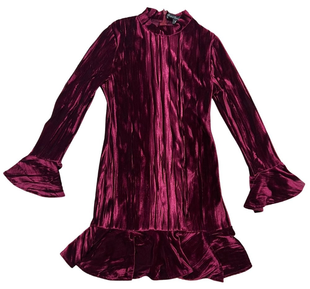 Vestido Velvet Vino