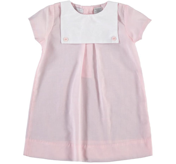 Romper Rosa Button Bib