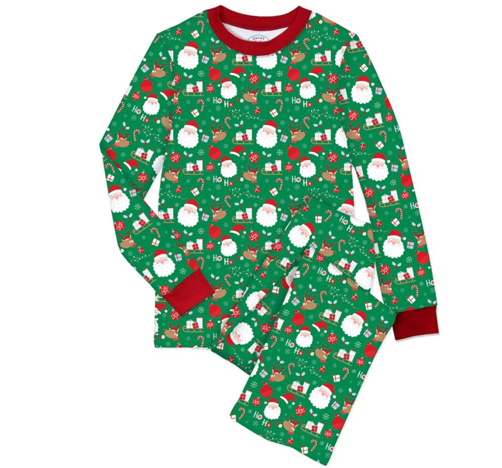 Adult Pjs Hohoho Santa