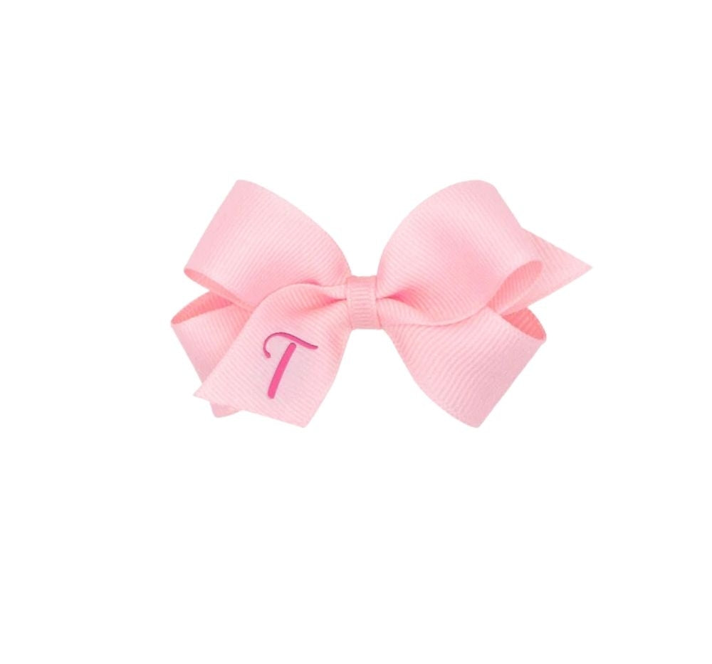 Mini Monogram Gro Bow Light Pink T