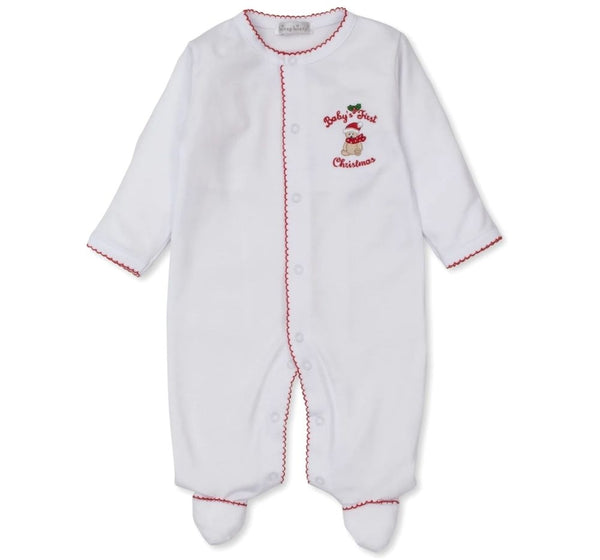 Footie Babys First Christmas 23 White Red