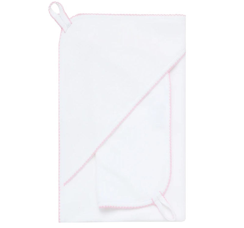 Pink Picot Trim Towel