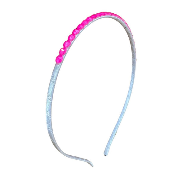Crystallized Headband White Crystal Pink