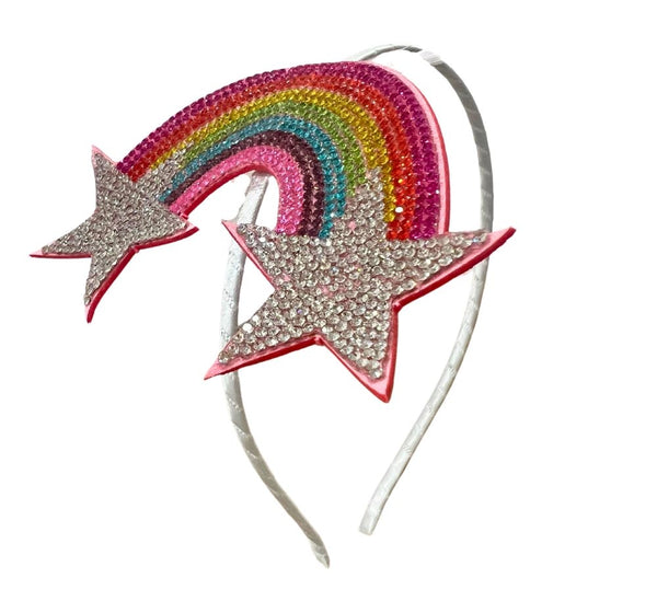 Diadema Emoji Rainbow Star