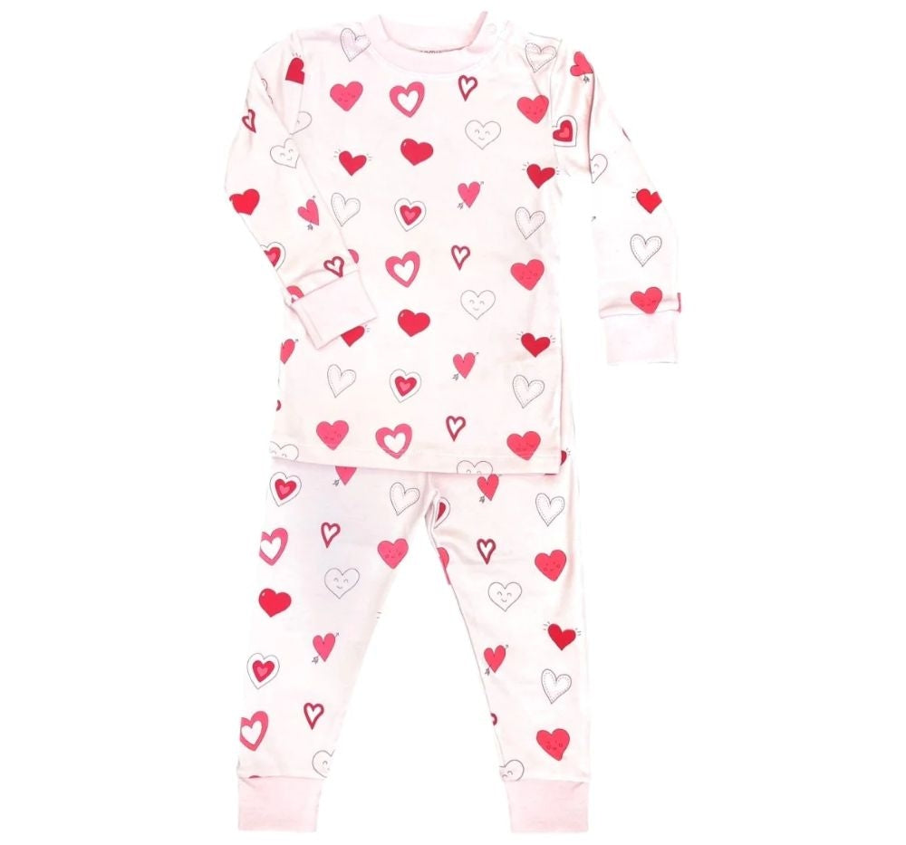Pijama 2 Piezas Corazones