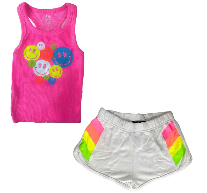 Top Neon Pìnk & Short White