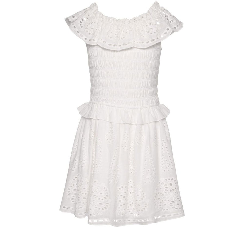 Vestido Blanco Eyelet