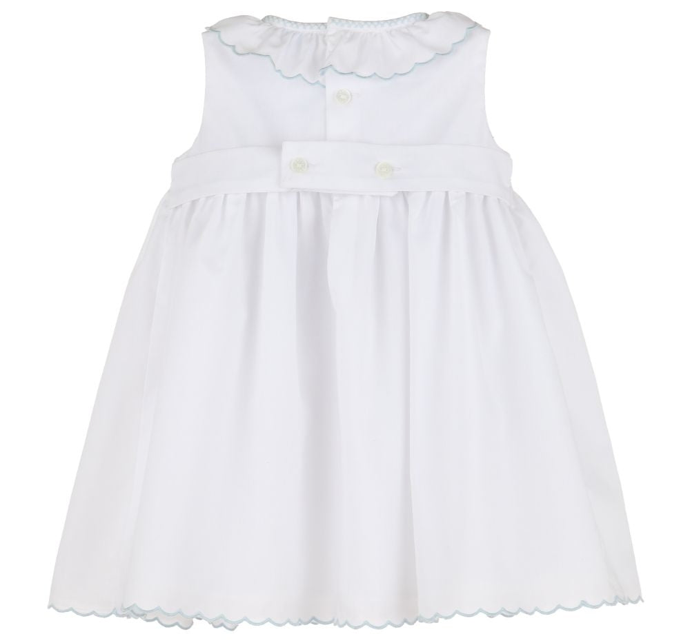 Vestido Blanco Detalles Blanco
