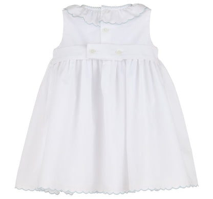 Vestido Blanco Detalles Blanco