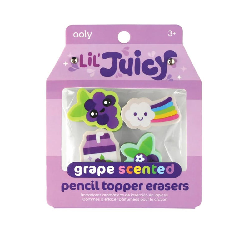 Lil Juicy Grape Scented Pencil Topper Erasers